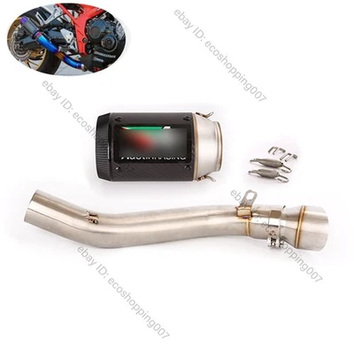 Tubo de escape medio puntas silenciador 2,36" para Honda CBR650R 2019-2023 CBR650F CB650F Foto 1 de 4