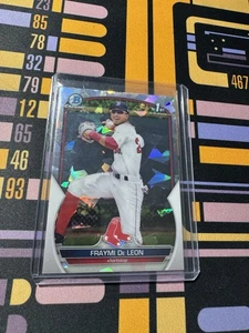 2023 Bowman #BCP-97 Fraymi De Leon Chrome Prospects Atomic Refractors Rookie - Bild 1 von 2