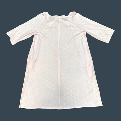 Shadowline Mujer Rosa Poliéster Camisón L Cáncer de Mama Cinta Bata Cremallera Foto 1 de 4