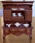 Dollhouse Miniatures Wood Display Cabinet With Drawers