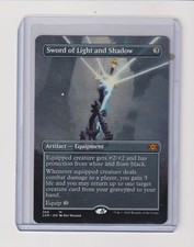 MTG DOUBLE MASTERS BORDERLESS SWORD OF LIGHT AND SHADOW