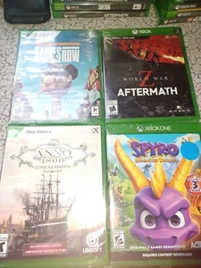 Xbox Series S/X One Lot Of Sealed Games Anno,WWZ ,Saints ROW SPYRO X1 - Picture 1 of 8