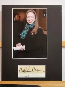 Chelsea Clinton 2023 Super Insane Ink Edition Beckett Autenticato 8x10 Opaco - Foto 1 di 6
