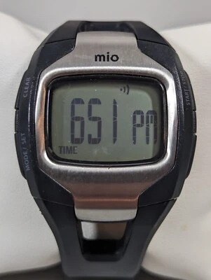 Mio Digital EKG 09042LL Black Case Black Silicone Band Watch - Image 1 of 4