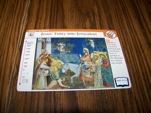 Jesus' Entry Into Jerusalem Great Events of the Bible Photo / Info Card 1996 - Picture 1 of 2