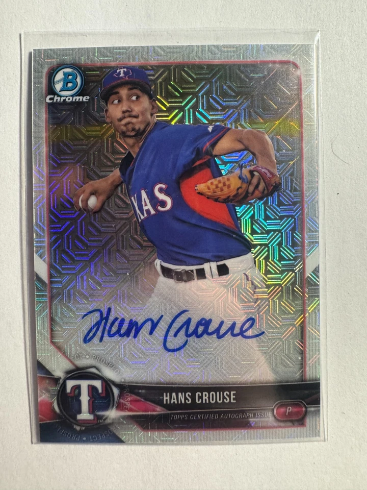 K300,166 - 2018 Bowman Chrome Mega Box Auto Refractors #BMAHC Hans Crouse - Image 1 of 1