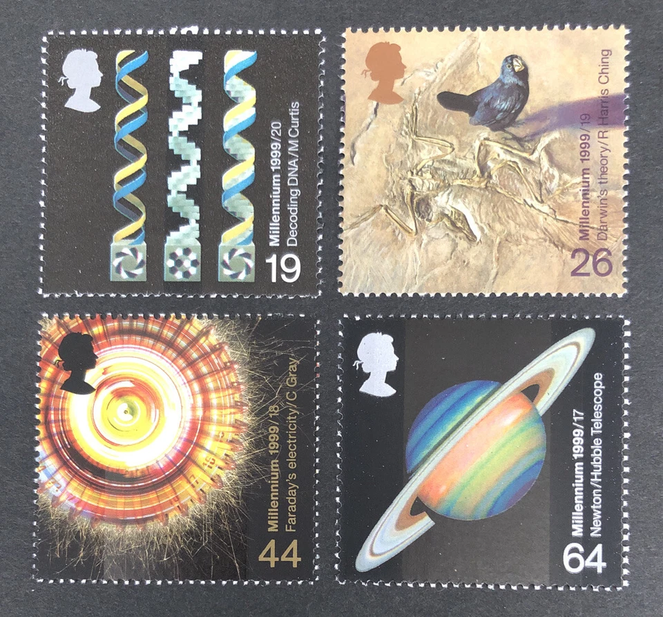 GB 1999 MNH Scientists Tale Stamp Set SG2102 to2105  with Free UK P&P - image 1 of 1