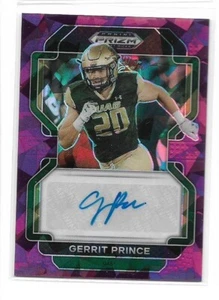 Gerrit Prince 2022 Panini Prizm, purple cracked ice auto rookie #d 56 / 99 - Picture 1 of 1