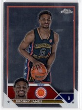 Bronny James 2023 Topps Chrome McDonald’s All American Games Base #68