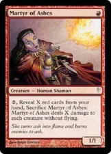 WOTC MtG Coldsnap Martyr of Ashes (C) (Foil) NM
