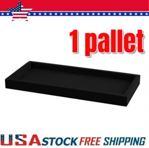 Bathroom Vanity Tray Black Decorative Tray for Counter, 11.2"x 4.3" Small Wood ✔ - Picture 1 of 10