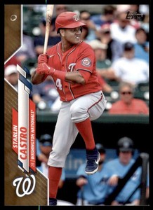 2020 Update Base Gold #U-5 Starlin Castro /2020 - Washington Nationals