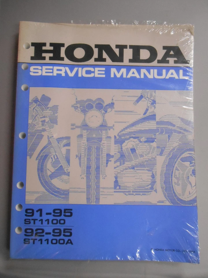 NOS Honda Factory Service Manual 1991-1995 ST1100 1992-1995 ST1100A 61MY304 - Image 1 of 1