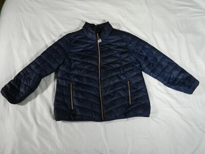 Chaqueta acolchada para mujer Big Chill Cloud Tech azul talla 2X cremallera Foto 1 de 4