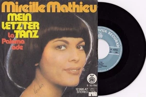 MIREILLE MATHIEU MEIN LETZER TANZ UNIQUE LABEL 1974 RECORD YUGOSLAVIA 7" PS - Picture 1 of 2