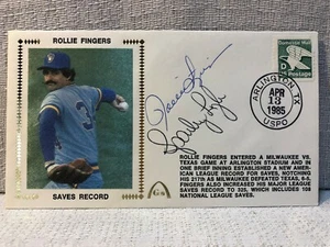 Rollie Fingers Sparky Lyle Signed Autographed First Day Cover Envelope Cachet - Bild 1 von 3