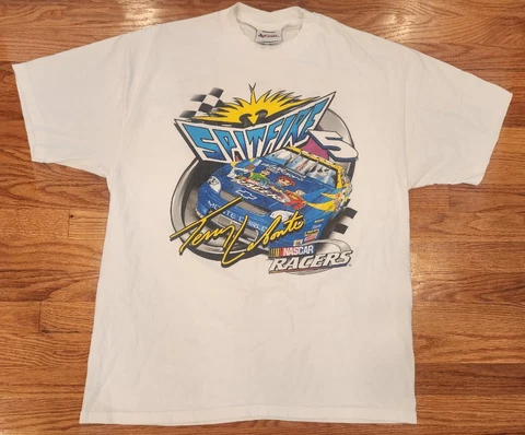 Nascar Racers Terry Labonte Spitfire Shirt 1999 XL Double Sided Preowned FoxKids Cover