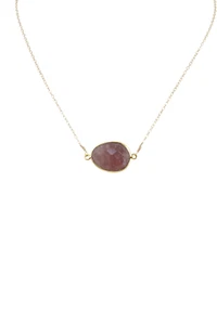 Mrs. Parker Necklace in Cherry Quartz - Picture 1 of 9