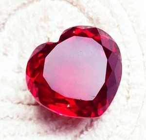 RED Topaz Heart Shape 47.45 Ct CERTIFIED Loose Gemstone With Free Gift - Picture 1 of 7