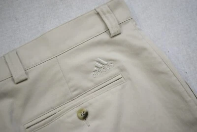 Adidas Golf Shorts Beige Performance Wicking Flat Stretch Mens Size 38 x 9" - Image 1 of 4