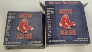 BOSTON RED SOX  2019 Daily Calendar by Turner Desk Calendar Trivia Baseball