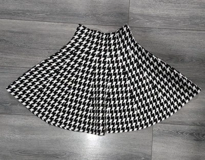 Women's Black & White Plaid Skirt Wet Seal Sz M - Image 1 of 2