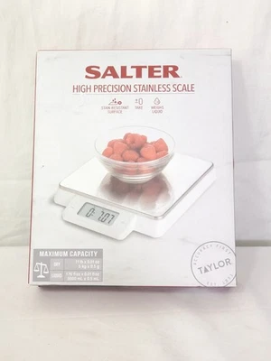 Báscula cocina precisión/pesar recetas de alimentos/porciones de dieta/marca Salter Foto 1 de 4