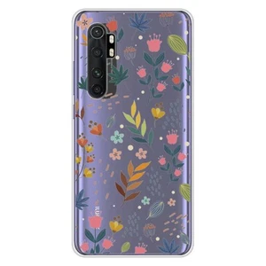 Coque en silicone imprimée compatible Xiaomi Mi Note 10 Lite Fleurs colorées - Photo 1 sur 6