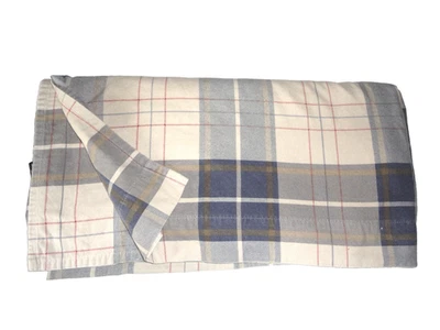 SÁBANA PLANA CUDDL DUDS AZUL ROJO TOSTADO FRANELA A CUADROS (1) KING/CALIFORNIA KING 100X96 Foto 1 de 4