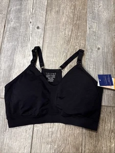 Kindred Bravely Hands-Free Pumping & Nursing Sports Bra Black XL-Busty - Picture 1 of 5