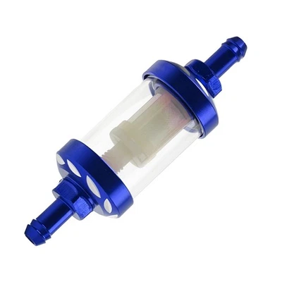 1x Universal Motorcycle ATV 8mm 5/16" Inline Fuel Filter Reusable Washable - Image 1 of 4