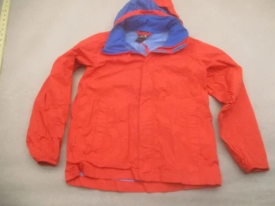 The North Face Size M(10/12) Boys Red Hyvent Full Zip Hooded Rain Jacket 759 - Image 1 of 4