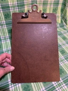 ❤️VINTAGE STEMPCO DALLAS MASONITE CLIPBOARD Woodboard - Picture 1 of 8