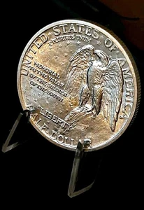 1925 - Authentic STONE MOUNTAIN 50c Silver Half Dollar Coin TRUSTED USA SELLER - Picture 1 of 2
