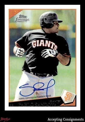 2011 Topps Lineage Autographs #PS Pablo Sandoval AUTO GIANTS - Image 1 of 2