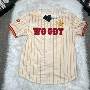 DISNEY PIXAR TOY STORY WOODY ANDY BASEBALL TRIKOT TOY STORY SHIRT BOXLUNCH - Bild 1 von 7