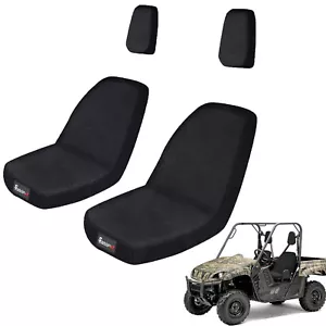 Black UTV Bucket Seat Covers For Yamaha Rhino 450 Rhino 660 Rhino 700 2004-2013 - Picture 1 of 10