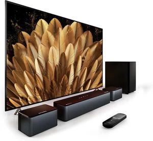 Soundbar 5.1, Compatibile Con Dolby Atmos, Con Surround 5.1 Wireless Subwoofer, - Foto 1 di 12