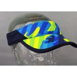 NWT NEW Gymboree Boys Gymgo Beach Sun Visor Blue Lime Green Navy Size S 5 - 6 - Picture 1 of 6