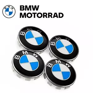 Set of 4 BMW Wheel Centre Caps 68mm For Most 1 3 5 7 Series X5 X6 M3 Z4 E36 E46 - Picture 1 of 5