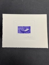 Laos Engravers Die Proof Signed Pheulphin 1957 Ranat Player