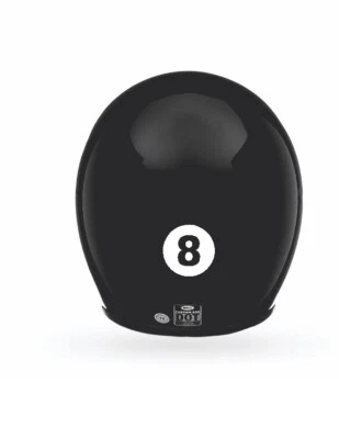 2 "Eight Ball" Motorcycle Helmet Sticker Decal Emblem Vinyl Biker - Image 1 of 2