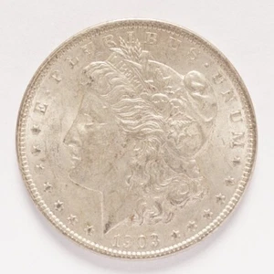 1903 Morgan Silver Dollar AU - Picture 1 of 2