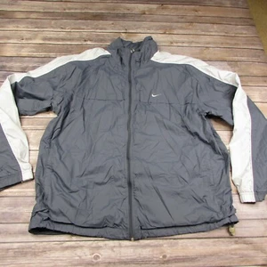 Nike XL Full Zip Windbreaker Silver Tag Lined Jacket - Picture 1 of 9