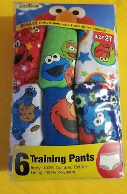 Sesame Street Unisex - Pantalones de Entrenamiento para Ir al Baño Bebé Multipack 6ct 2T CON Pegatinas Foto 1 de 2
