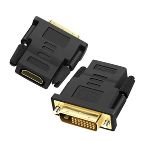 DVI-D Male To HDMI Female Video Adapter Digital Converter for TV Monitor Screen - Picture 1 of 10