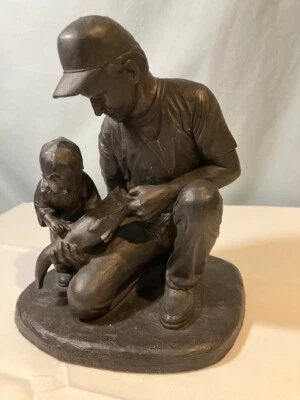 Rare Terrance Patterson Sculpture "Father's Pride" Vintage 1990 Retired - Image 1 of 4