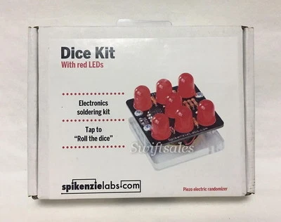 Spikenzie Labs SPL-R017002 Dice Kit - Red LED Electronic Dice Kit & Battery - Image 1 of 4