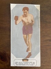 RARE 1930s Vintage Heavyweight Champion Max Schmeling Boxing Card