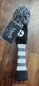 Maxfli X Hybrid Nueva Cubierta de Cabeza Tejida MX494 Negro Blanco - Imagen 1 de 2